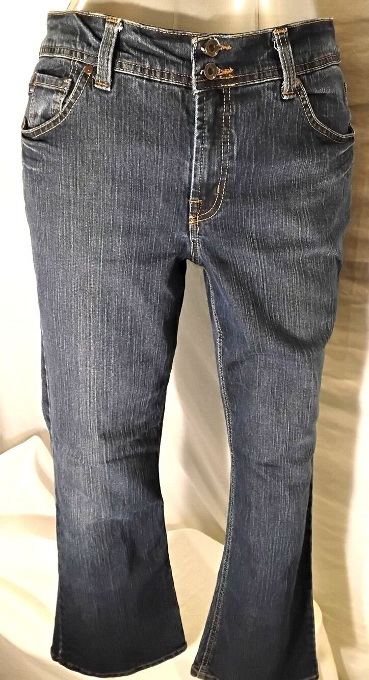 Women's Bandolinoblu Blue Jeans Size 14 Inseem 29 Arianna Boot Excellent